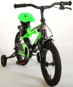 Volare Sportivo Kinderfiets - Jongens - 14 Inch - Neon Groen/Zwart - 95% Afgemonteerd -Professionele Winkel Voor Fietsuitrusting 1012x1200