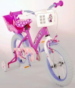 Volare Disney Minnie Cutest Ever! - Kinderfiets - Meisjes - 14 Inch - Roze -Professionele Winkel Voor Fietsuitrusting 1022x1200