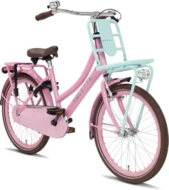 Valetta Cargo - Transportfiets - Meisjesfiets - 22 Inch - Mint Roze -Professionele Winkel Voor Fietsuitrusting 1066x1200