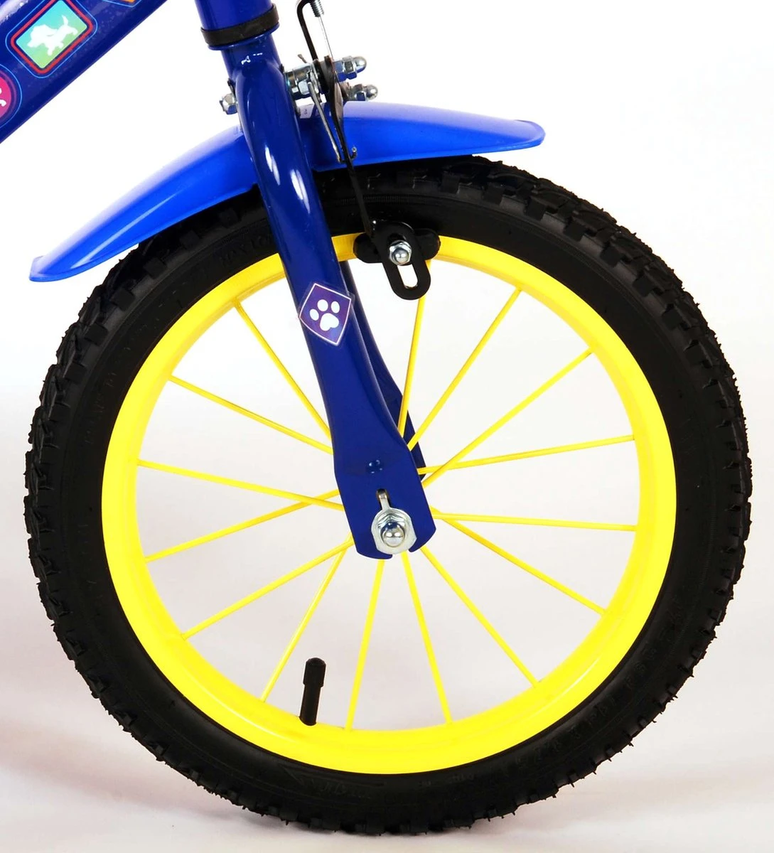 Volare Paw Patrol The Movie Kinderfiets - Jongens - 14 Inch - Blauw - Twee Handremmen 8 Volare Paw Patrol The Movie Kinderfiets - Jongens - 14 Inch - Blauw - Twee Handremmen - Afbeelding 6