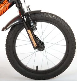 Volare Sportivo Kinderfiets - Jongens - 16 Inch - Neon Oranje Zwart - 95% Afgemonteerd -Professionele Winkel Voor Fietsuitrusting 1141x1200