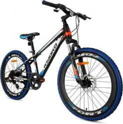 Supersuper Kiyoko Kinder Mountainbike - 7 Versnellingen - 24 Inch - Jongens - Zwart/Blauw -Professionele Winkel Voor Fietsuitrusting 1186x1200 1