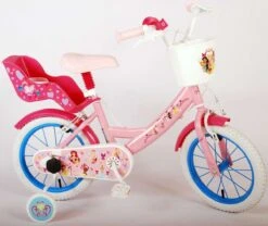 Volare Disney Princess Kinderfiets - Meisjes - 14 Inch - Roze - Twee Handremmen -Professionele Winkel Voor Fietsuitrusting 1200x1010