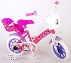 Disney Minnie Cutest Ever! Kinderfiets - Meiden - 12 Inch - Roze - Doortrapper -Professionele Winkel Voor Fietsuitrusting 1200x1067