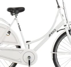 Amigo Eclypse Transportfiets 28 Inch - Omafiets Met Voordrager - Wit -Professionele Winkel Voor Fietsuitrusting 1200x1117