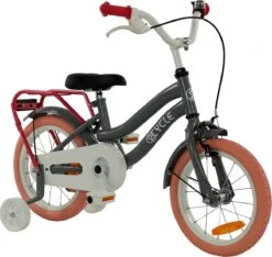 2Cycle Pretty Kinderfiets - 14 Inch - Grijs-Roze - Meisjesfiets -Professionele Winkel Voor Fietsuitrusting 1200x1139 2