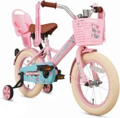 Supersuper Little Miss - Kinderfiets - Meisjesfiets - 14 Inch - Roze -Professionele Winkel Voor Fietsuitrusting 1200x1175