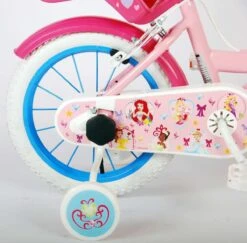 Volare Disney Princess Kinderfiets - Meisjes - 14 Inch - Roze - Twee Handremmen -Professionele Winkel Voor Fietsuitrusting 1200x1179