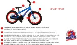 Volare Rocky Kinderfiets - 16 Inch - Zwart Blauw - 95% Afgemonteerd - Prime Collection 24 Volare Rocky Kinderfiets - 16 Inch - Zwart Blauw - 95% Afgemonteerd - Prime Collection -Professionele Winkel Voor Fietsuitrusting 1200x698