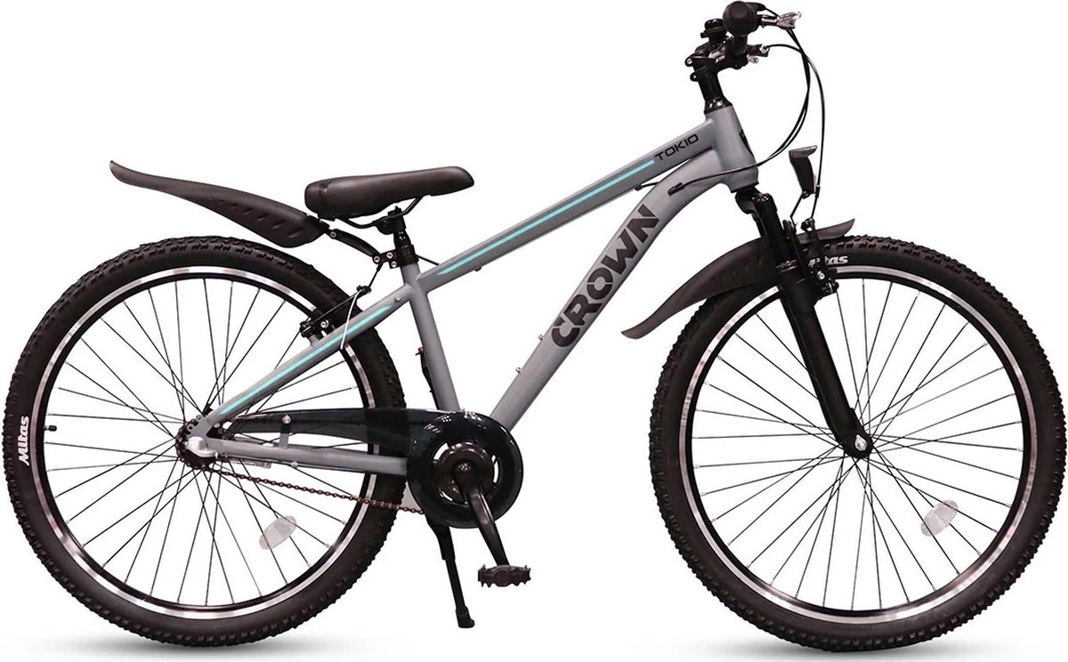 Crown Tokio 26 Inch Jongens Mountainbike 3v Grijs - Blauw