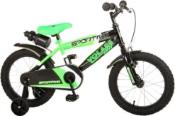 Volare Sportivo Kinderfiets - Jongens - 16 Inch - Neon Groen Zwart - 95% Afgemonteerd -Professionele Winkel Voor Fietsuitrusting 1200x790