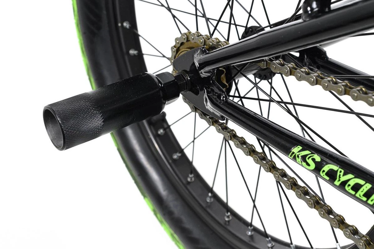 Ks Cycling Fiets BMX Freestyle 20'' Fatt Zwart-groen - 25 Cm 7 Ks Cycling Fiets BMX Freestyle 20'' Fatt Zwart-groen - 25 Cm - Afbeelding 5