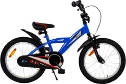 2Cycle Biker Kinderfiets - 18 Inch - Blauw - Jongensfiets -Professionele Winkel Voor Fietsuitrusting 1200x801