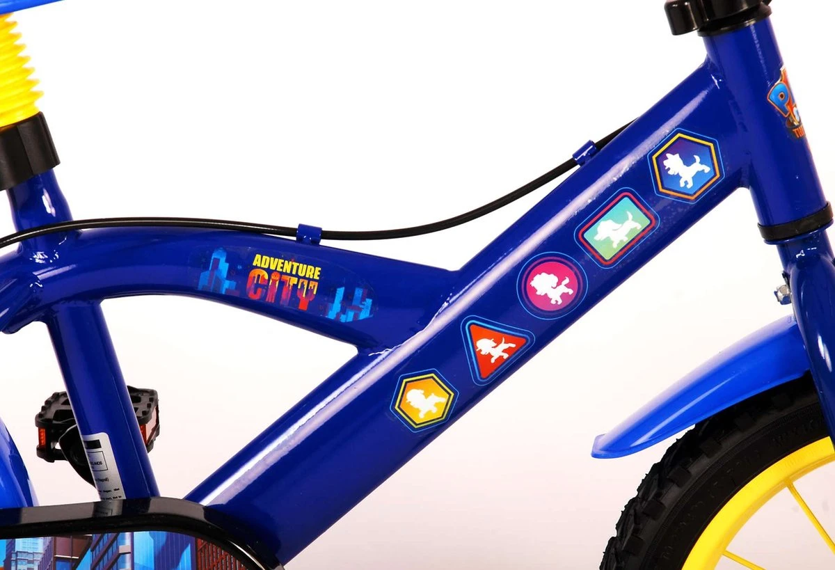 Volare Paw Patrol The Movie Kinderfiets - Jongens - 14 Inch - Blauw - Twee Handremmen 10 Volare Paw Patrol The Movie Kinderfiets - Jongens - 14 Inch - Blauw - Twee Handremmen - Afbeelding 8