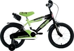 Volare Sportivo Kinderfiets - Jongens - 16 Inch - Neon Groen Zwart - 95% Afgemonteerd -Professionele Winkel Voor Fietsuitrusting 1200x824