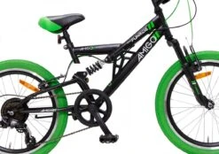 Amigo Fun Ride - Mountainbike 20 Inch - Voor Jongens En Meisjes - Met 7 Versnellingen - Zwart/Groen -Professionele Winkel Voor Fietsuitrusting 1200x844