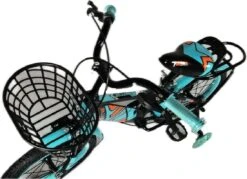 Kinderfiets - 16 Inch Kinderfiets -vanaf 4-7 Jaar Jongens En Meisjes Fietsen - Terugtrap -Rem -Stabilisatoren（2 Zijwieltjes）- Mandje - Achterbank - Groen -Professionele Winkel Voor Fietsuitrusting 1200x872 4