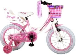 Volare Rose Kinderfiets - Meisjes - 14 Inch - Roze Wit - 95% Afgemonteerd -Professionele Winkel Voor Fietsuitrusting 1200x879 1