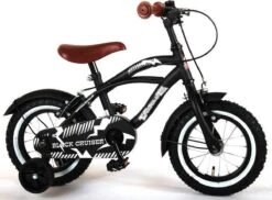 Volare Black Cruiser Kinderfiets - Jongens - 12 Inch - Zwart - 2 Handremmen -Professionele Winkel Voor Fietsuitrusting 1200x882