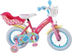 Volare Peppa Pig Kinderfiets - Meisjes - 12 Inch - Roze -Professionele Winkel Voor Fietsuitrusting 1200x890