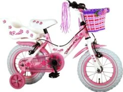 Volare Rose Kinderfiets - Meisjes - 12 Inch - Roze - 2 Handremmen -Professionele Winkel Voor Fietsuitrusting 1200x900 2
