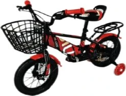 Kinderfiets - 12 Inch Kinderfiets -vanaf 2-4 Jaar Jongens En Meisjes Fietsen - Terugtrap -Rem -Stabilisatoren（2 Zijwieltjes）- Mandje - Achterbank - Rood -Professionele Winkel Voor Fietsuitrusting 1200x917 53
