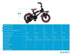 Amigo 2Cool Jongensfiets - Kinderfiets 12 Inch - Matzwart -Professionele Winkel Voor Fietsuitrusting 1200x920 1