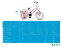 Amigo Lovely Meisjesfiets - Kinderfiets 14 Inch - Roze -Professionele Winkel Voor Fietsuitrusting 1200x920 20