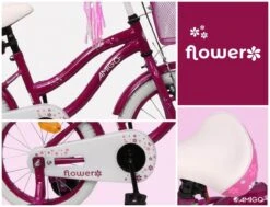 Amigo Flower Meisjesfiets - Kinderfiets 16 Inch - Paars -Professionele Winkel Voor Fietsuitrusting 1200x920 3