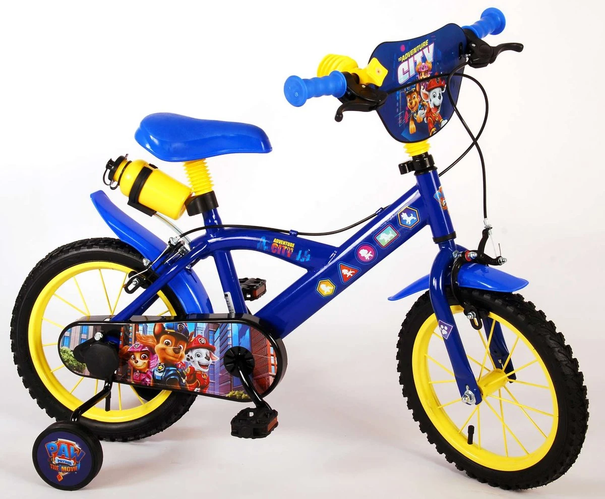 Volare Paw Patrol The Movie Kinderfiets - Jongens - 14 Inch - Blauw - Twee Handremmen 9 Volare Paw Patrol The Movie Kinderfiets - Jongens - 14 Inch - Blauw - Twee Handremmen - Afbeelding 7