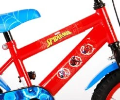 Volare Ultimate Spider-Man Kinderfiets - Jongens - 14 Inch - Rood/Blauw -Professionele Winkel Voor Fietsuitrusting 1200x999