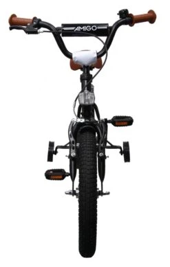 Amigo BMX Fun Jongensfiets - Kinderfiets 16 Inch - Matzwart -Professionele Winkel Voor Fietsuitrusting 761x1200