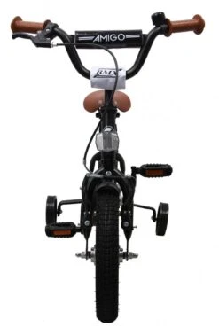 Amigo BMX Fun Jongensfiets - Kinderfiets 12 Inch - Matzwart -Professionele Winkel Voor Fietsuitrusting 784x1200