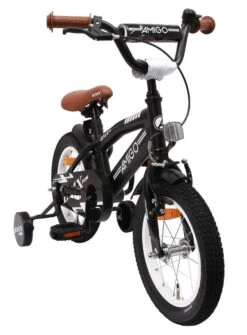 Amigo BMX Fun Jongensfiets - Kinderfiets 14 Inch - Matzwart -Professionele Winkel Voor Fietsuitrusting 884x1200