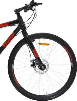 Amigo Control - Mountainbike 28 Inch - Voor Dames En Heren - Met 21 Versnellingen - Zwart/Rood -Professionele Winkel Voor Fietsuitrusting 910x1200