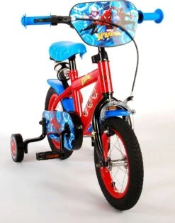 Volare Spider-Man Kinderfiets - Jongens - 12 Inch - Blauw/Rood -Professionele Winkel Voor Fietsuitrusting 943x1200