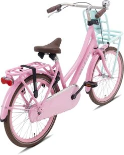 Valetta Cargo - Transportfiets - Meisjesfiets - 22 Inch - Mint Roze -Professionele Winkel Voor Fietsuitrusting 959x1200