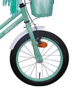 Amigo Magic Meisjesfiets - Kinderfiets 16 Inch - Turquoise -Professionele Winkel Voor Fietsuitrusting 977x1200