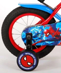 Volare Spider-Man Kinderfiets - Jongens - 12 Inch - Blauw/Rood -Professionele Winkel Voor Fietsuitrusting 998x1200